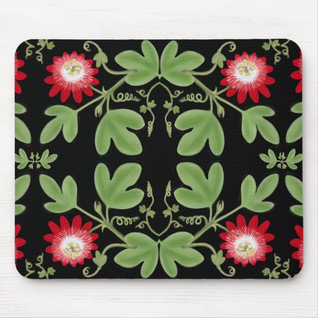 Tapis De Souris Passiflore Mousepad de Nouveau d'art (Devant)