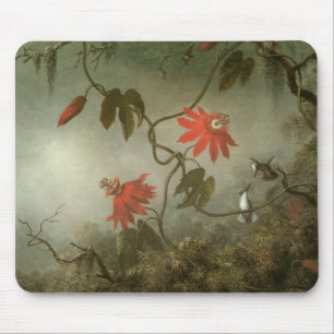 Tapis De Souris Passion Fleurs et colibris par Martin J Heade