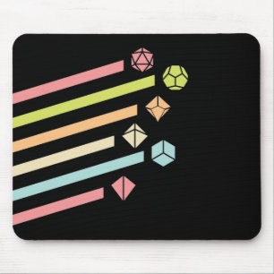 Tapis De Souris Pastel Dice Set Tablett RPG