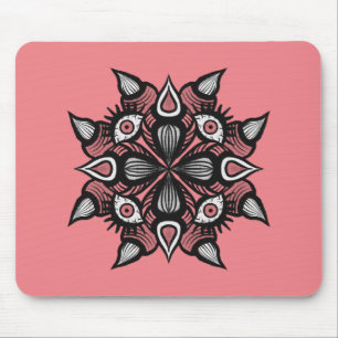 Tapis De Souris Pastel goth rose déplaisant monstre sorcière