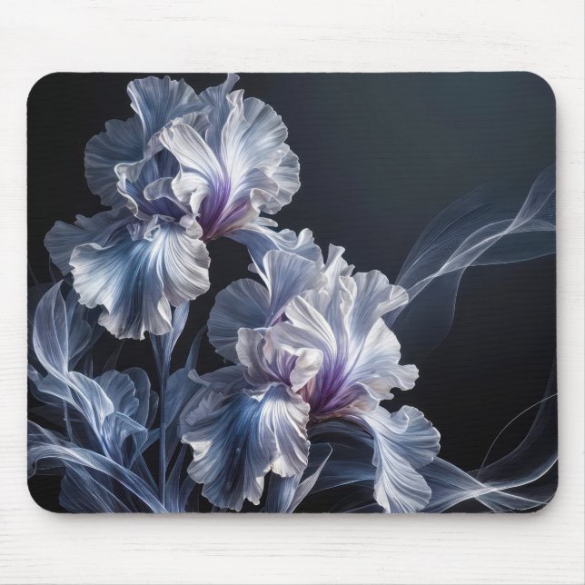 Tapis De Souris Pastel Purple Iris Blossom (Devant)