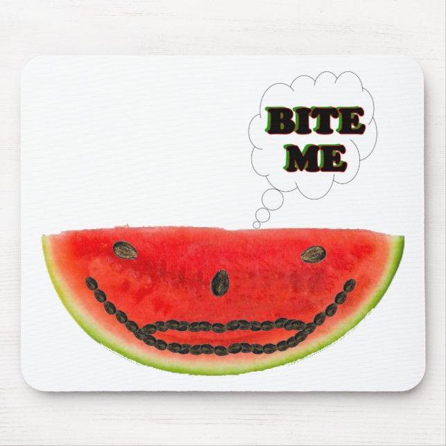 Tapis De Souris Pastèque Bite Me (Devant)