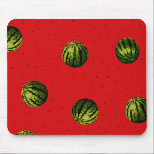 Tapis De Souris pastèque rouge et graines