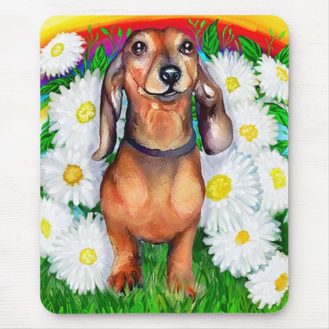 Tapis De Souris Patch Dachshund Daisy (Devant)