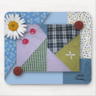 Tapis De Souris Patchwork Quilé Mousepad