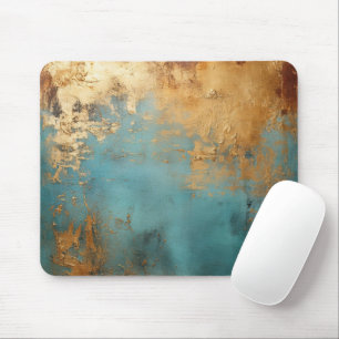 Tapis De Souris Patina de cuivre métallique rustique