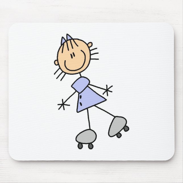 Tapis De Souris Patineur artistique Mousepad de bâton (Devant)