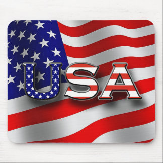 Tapis de souris patriotique des Etats-Unis avec le