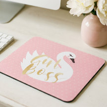 Patron de fille | Chic Girl White Swan & Polka Dot