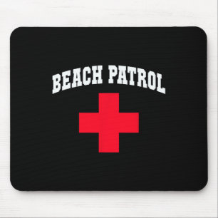 Tapis De Souris Patrouille de plage sarcastique Croisière de plage