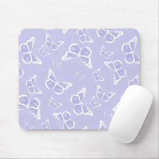 Tapis De Souris Pattern de Lilac Purple and White Butterfly