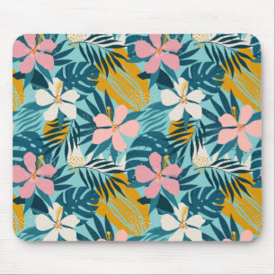 Tapis De Souris Pattern tropical hibiscus