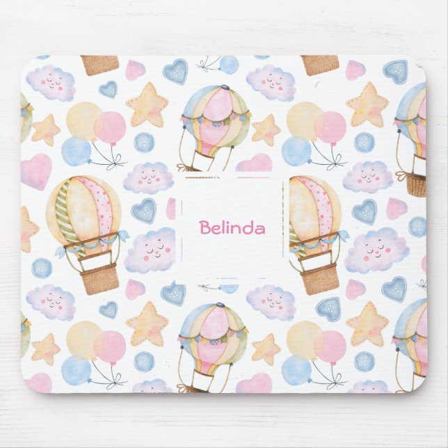 Tapis De Souris Patters de Whimsical Watercolor (Devant)