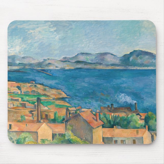 Tapis De Souris Paul Cezanne - Baie de Marseille, vue d'Estaque (Devant)