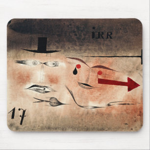 Tapis De Souris Paul Klee - Dix-sept, Fou,