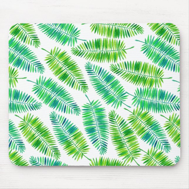 Tapis De Souris Paume d'eau feuille motif (Devant)