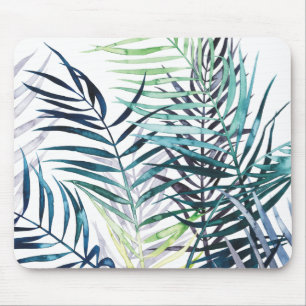Tapis De Souris Paumes crépusculaires - feuille tropical