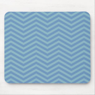 Tapis De Souris Pavé bleu Chevron Motif Souris zigazg