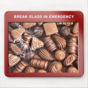 Tapis De Souris Pavé de la souris Chocolat d'urgence