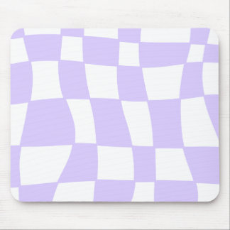 Tapis De Souris pavé de souris à damiers violet funky