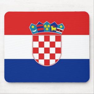 Tapis De Souris Pavé de souris avec drapeau de Croatie
