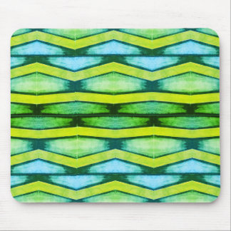 Tapis De Souris "Pavé de souris Chevron bleu et vert