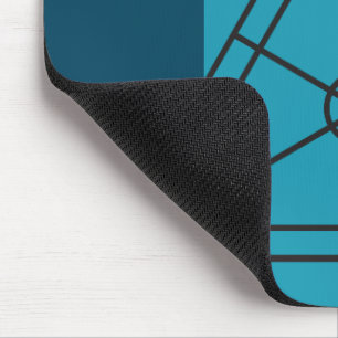 Tapis De Souris pavé de souris en bleu
