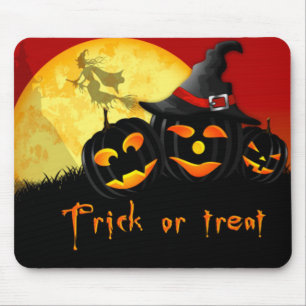 Tapis De Souris Pavé de souris Halloween/Trace ou traitement