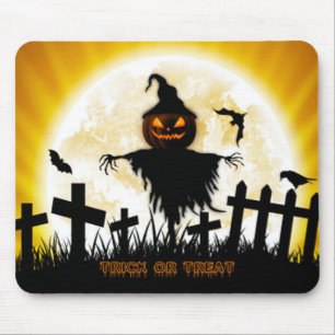 Tapis De Souris Pavé de souris Halloween/Trace ou traitement