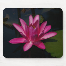 Pavé de souris Nénuphar Lotus rose chaud