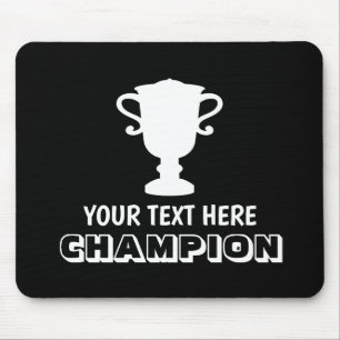 Tapis De Souris Pavé de souris silhouette coupe championne personn