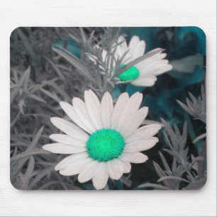 Tapis De Souris Pavé de souris White Daisy (w Green)