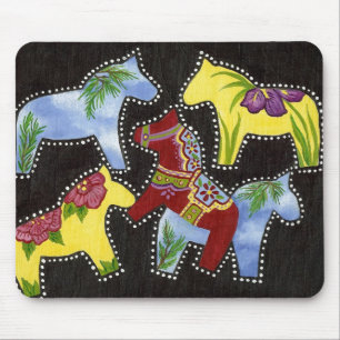 Tapis De Souris Pavé souris Chevaux lumineux