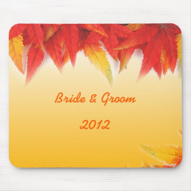 Tapis De Souris pavé souris mariage de automne (Devant)
