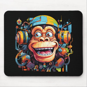 Tapis De Souris pavé souris singe musical