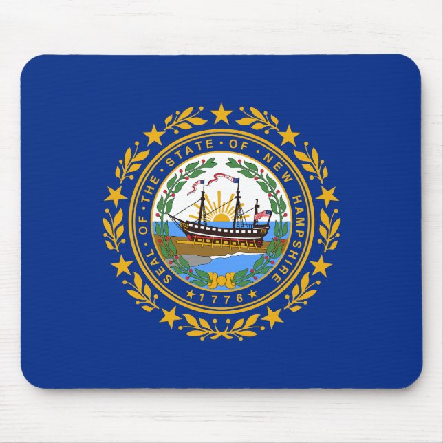 Tapis De Souris Pavillon d'État du New Hampshire (Devant)