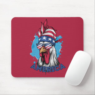 Tapis De Souris Pavillon Patrioster USA Style occidental rétro