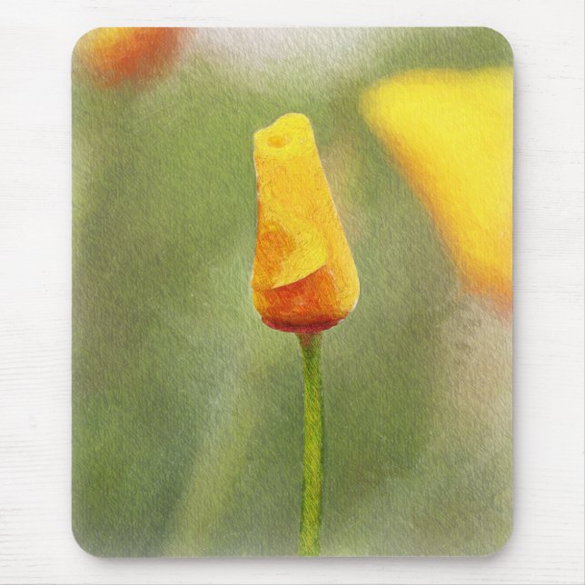 TAPIS DE SOURIS - pavot peint (Devant)