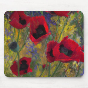 Tapis De Souris Pavots Mousepad d'Alicias