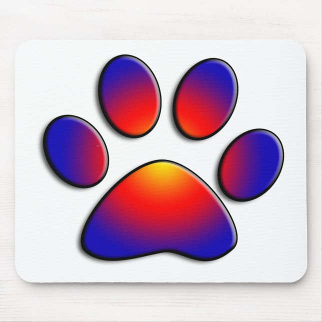 TAPIS DE SOURIS PAW COLORÉ (Devant)