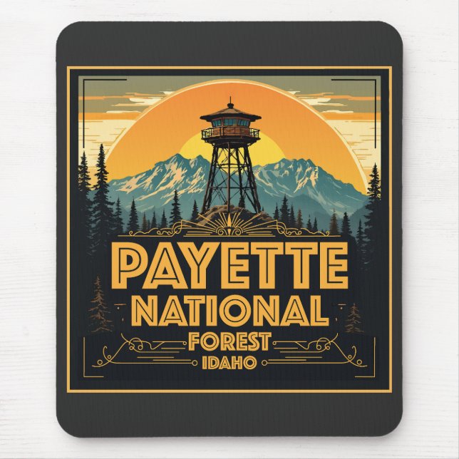Tapis De Souris Payette Forêt Nationale Idaho (Devant)
