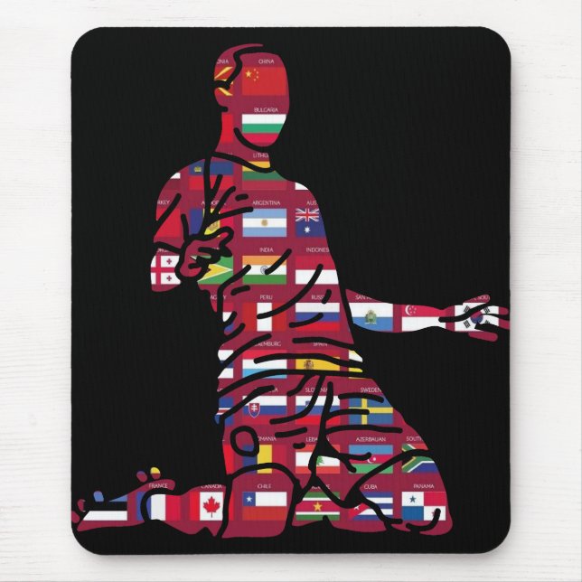 Tapis De Souris Pays de l'équipe Coupe du monde 2022 (Devant)