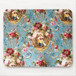 Tapis De Souris Pays français bleu de bleuet de Richloom Fragonar