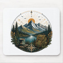 Paysage artistique d'aventure sauvage alpine vinta