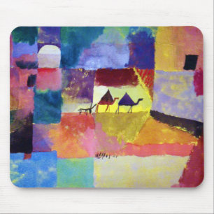 Tapis De Souris Paysage avec chameaux, Paul Klee