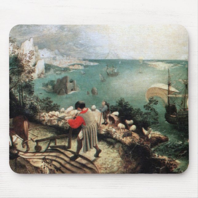 Tapis De Souris Paysage avec l'automne d'Icare - 1558 (Devant)