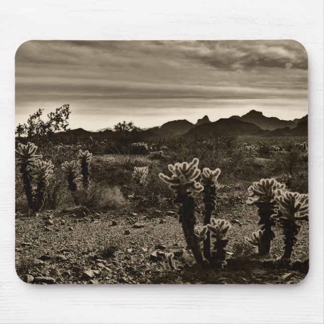 Tapis De Souris Paysage de Cactus (Devant)