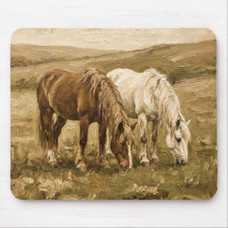 Tapis de souris paysage de ferme rustique vintage