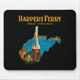 Tapis De Souris Paysage de Harpers ferry virginie occidentale cart
