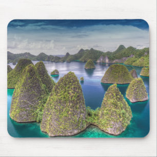 Tapis De Souris Paysage de l'île de Wayag, Indonésie